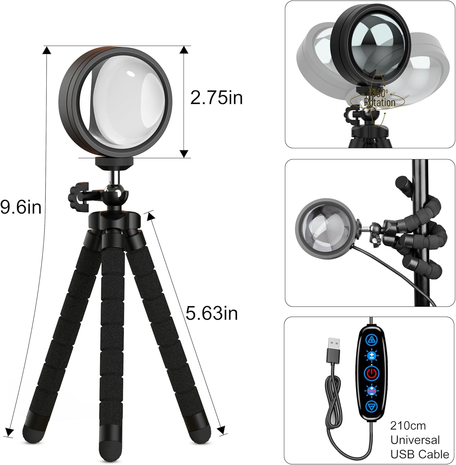 Sunset Glow Projection Lamp