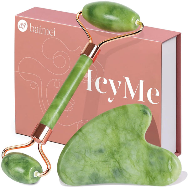 CoolStone Jade Roller and Gua Sha